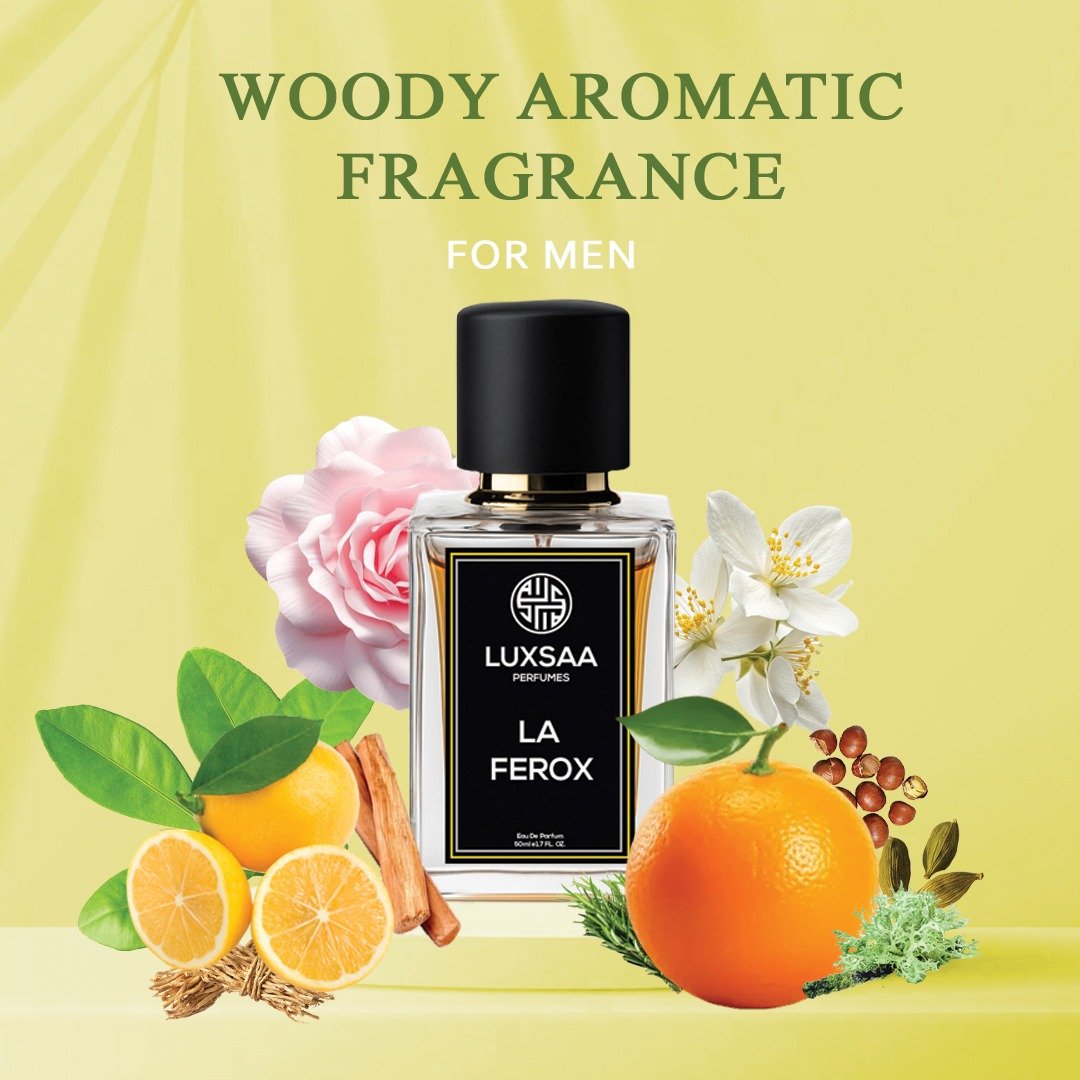 Luxsaa La Ferox Perfume for Men 50ml | Long Lasting Woody Aromatic fragrance