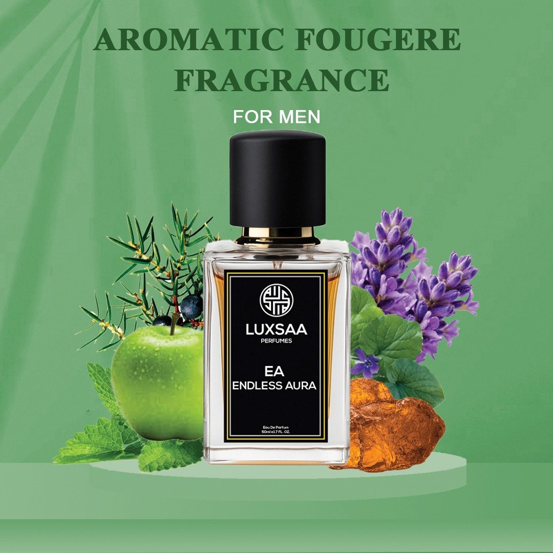 Luxsaa Endless Aura Perfume for Men 50ml | Long Lasting Aromatic Fougere fragrance