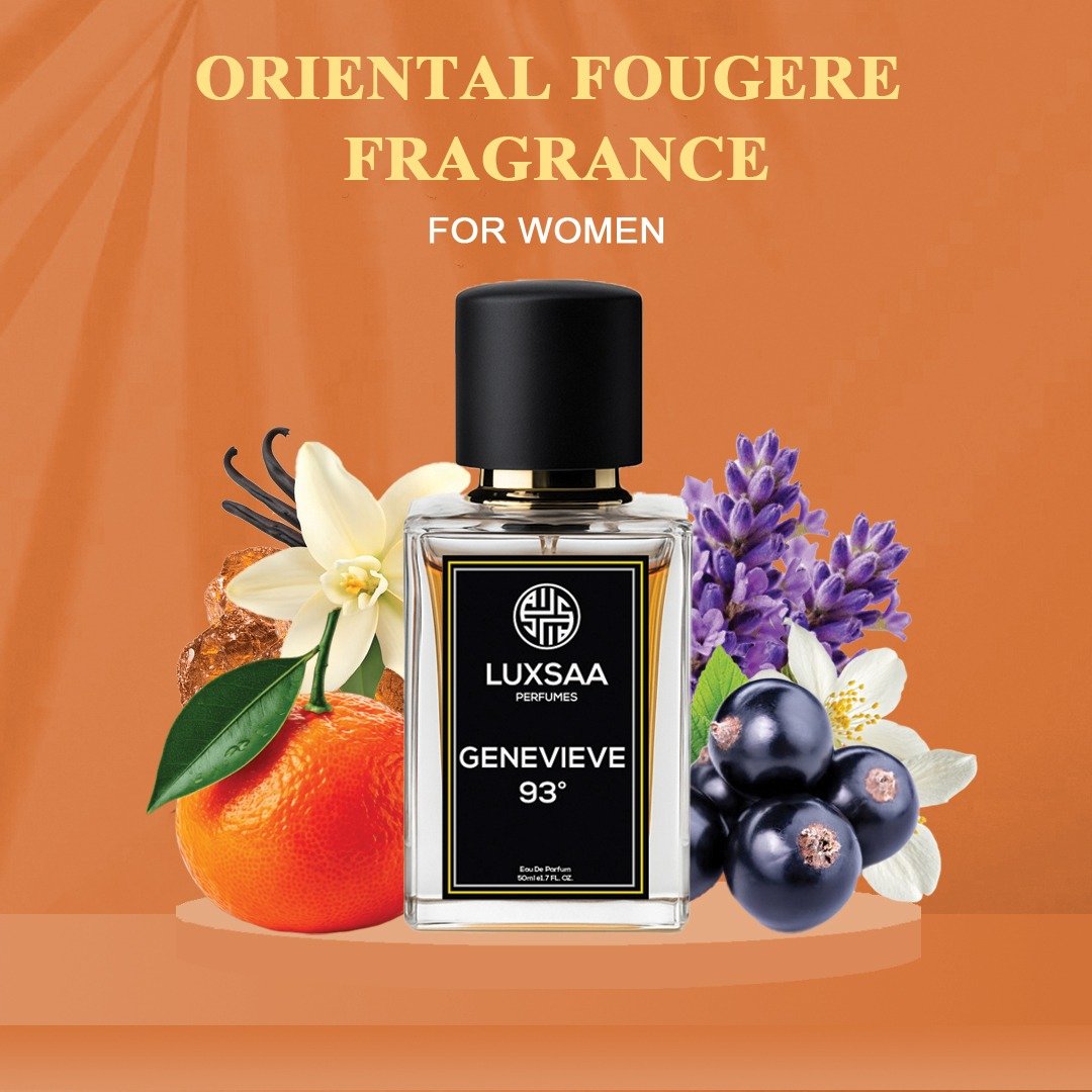Luxsaa Genevieve 93′ Perfume for Women 50ml | Long Lasting Oriental Fougere fragrance